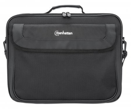 Maletín Cambridge para laptops hasta de 15.6" Manhattan, Con bolsillos, Correa, Asa, Negro