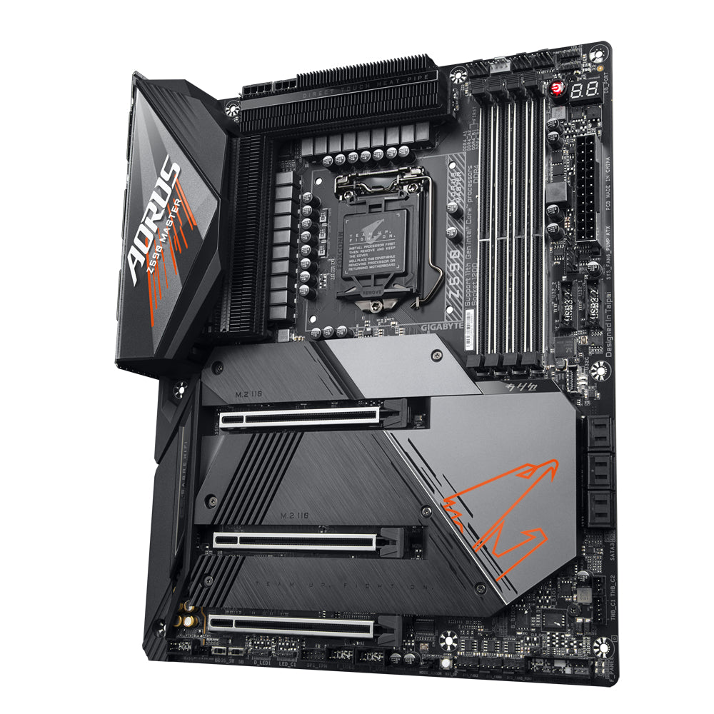 GIGABYTE (ARROBA) TARJETA MADRE Z590 AORUS MASTERCPNT LGA 1200 ATX DDR4 DP/WIFI 6