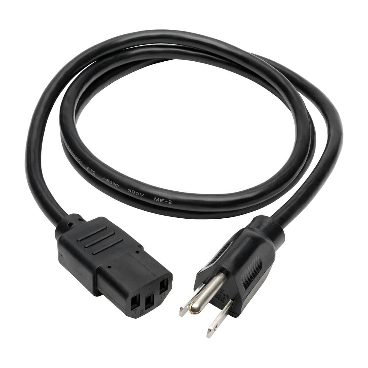 Cable de Alimentación Universal para Computadora Tripp Lite P006-004, NEMA 5-15P Macho - C13 Coupler Hembra, 1.22 Metros, Negro