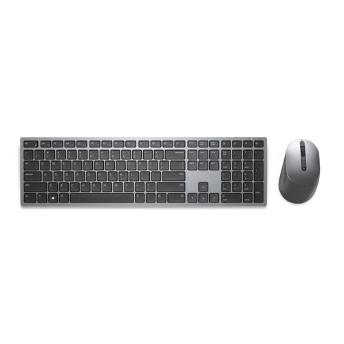 Teclado y mouse KM7321W Dell, Inalámbrico, USB, Gris (Español)