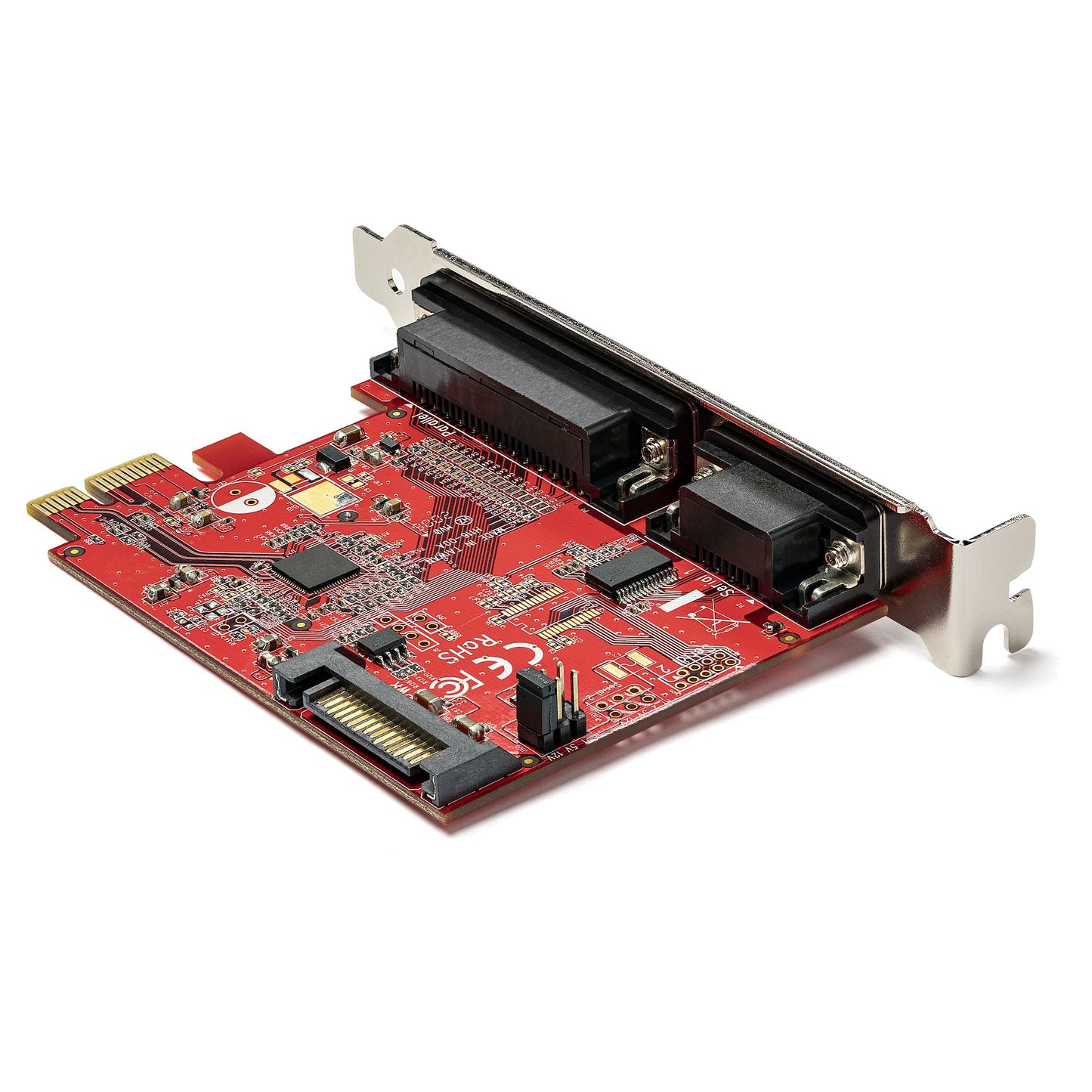 StarTech Tarjeta PCI Express con Puerto Serial y Paralelo, Tarjeta Adaptadora Combo PCIe con Puerto Paralelo DB25 y Puerto Serie RS232