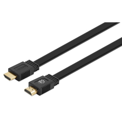 Cable Manhattan 355636, HDMI de Alta Velocidad HDMI 2.0 Macho - HDMI 2.0 Macho, 4K, 60Hz, 5 Metros, Negro