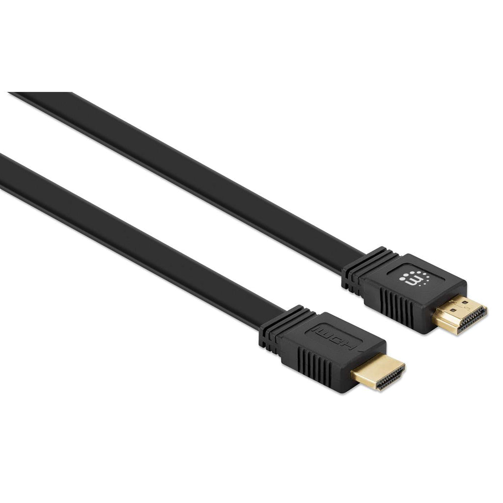 Cable Manhattan 355650, HDMI de Alta Velocidad HDMI 2.0 Macho - HDMI 2.0 Macho, 4K, 60Hz, 15 Metros, Negro