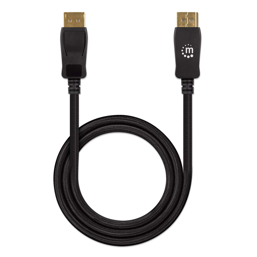 Cable Manhattan 353625 DisplayPort 1.4 Macho - DisplayPort 1.4 Macho, 8K, 60Hz, 3 Metros, Negro