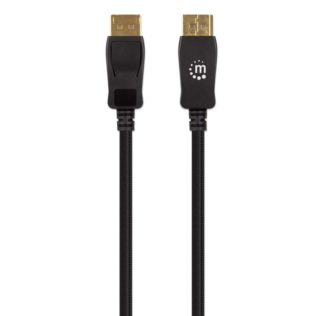 Cable Manhattan 353625 DisplayPort 1.4 Macho - DisplayPort 1.4 Macho, 8K, 60Hz, 3 Metros, Negro