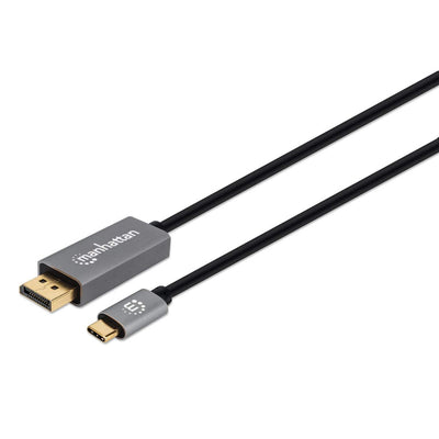 Cable DisplayPort Manhattan 354844, 1.4 Macho - USB-C Macho, 8K, 60Hz, 2 Metros, Negro