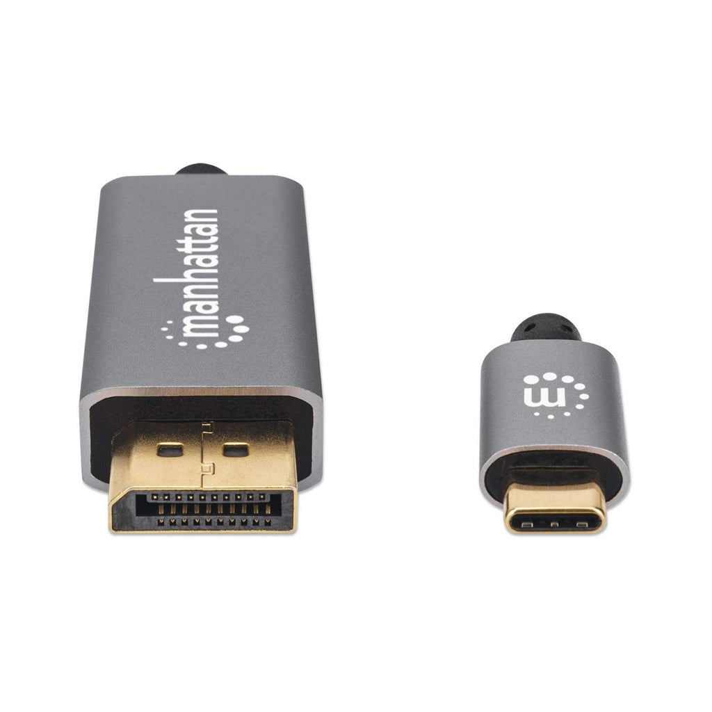 Cable DisplayPort Manhattan 354844, 1.4 Macho - USB-C Macho, 8K, 60Hz, 2 Metros, Negro