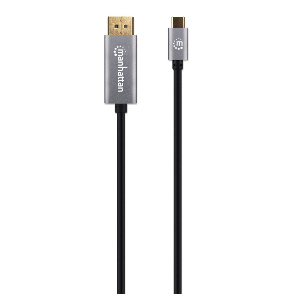 Cable DisplayPort Manhattan 354844, 1.4 Macho - USB-C Macho, 8K, 60Hz, 2 Metros, Negro