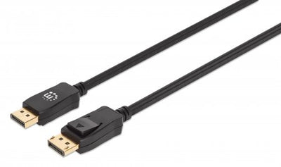 Cable Manhattan 356618, DisplayPort 1.4 Macho - DisplayPort Macho, 8K, 60Hz, 2 Metros, Negro