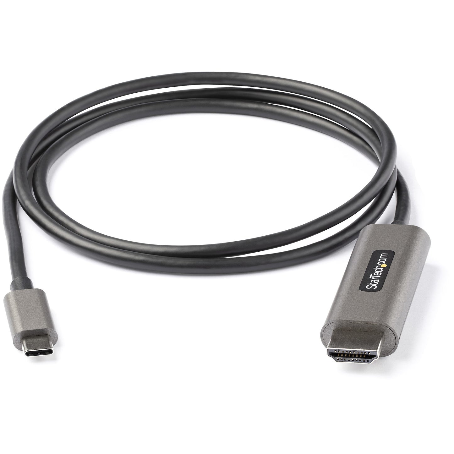 Cable StarTech.com CDP2HDMM1MH, HDMI 1.4 Macho - USB-C Macho, 4K, 60Hz, 1 Metro, Negro/Plata