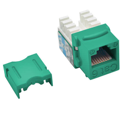 Jack Cat6/Cat5e Tripp Lite N238-001-GN, Tipo Punch Down 110, RJ-45 Hembra, Verde