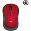 Ratón M185 Logitech, Inalámbrico, 1000DPI, Rojo/Negro