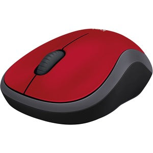 Ratón M185 Logitech, Inalámbrico, 1000DPI, Rojo/Negro