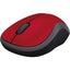 Ratón M185 Logitech, Inalámbrico, 1000DPI, Rojo/Negro