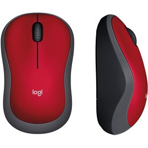 Ratón M185 Logitech, Inalámbrico, 1000DPI, Rojo/Negro