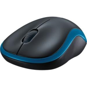 Mouse Logitech M185 Inalámbrico Azul con mini receptor USB usa 1 batería AA