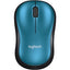 Mouse Logitech M185 Inalámbrico Azul con mini receptor USB usa 1 batería AA