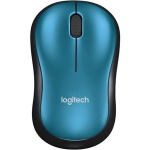 Mouse Logitech M185 Inalámbrico Azul con mini receptor USB usa 1 batería AA