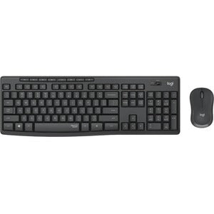 Combo teclado y mouse MK295 Silent Logitech, Inalámbrico, USB, Negro