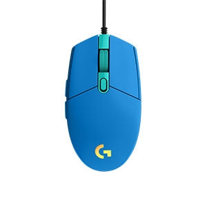 Mouse óptico gamer G203 Lightsync Logitech, Alámbrico, Azul