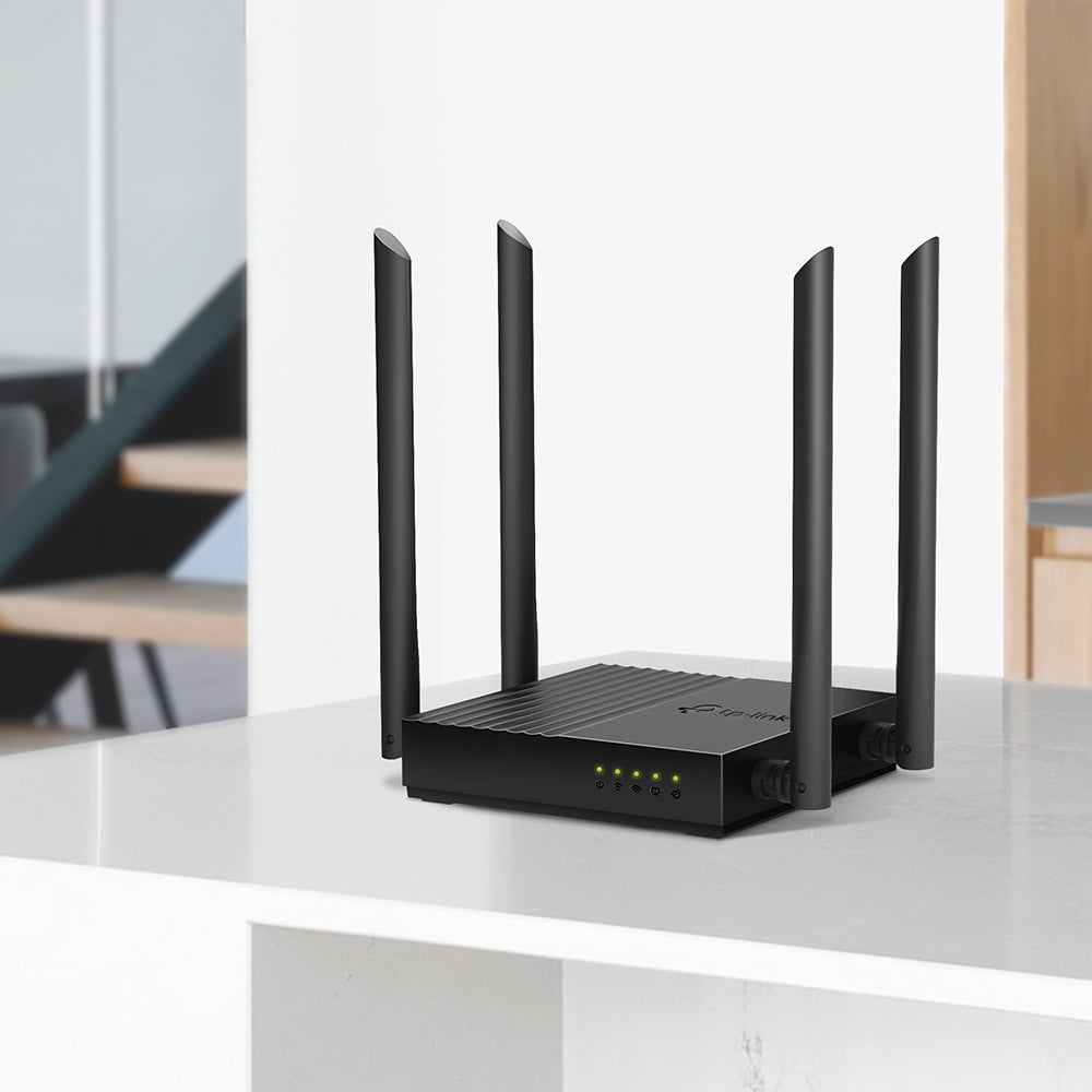 Router TP-Link Gigabit Ethernet de Banda Dual MU-MIMO Firewall ARCHER C64 AC1200, Inalámbrico, 1200Mbit/s, 5x RJ-45, 2.4/5GHz, con 4 Antenas Externas