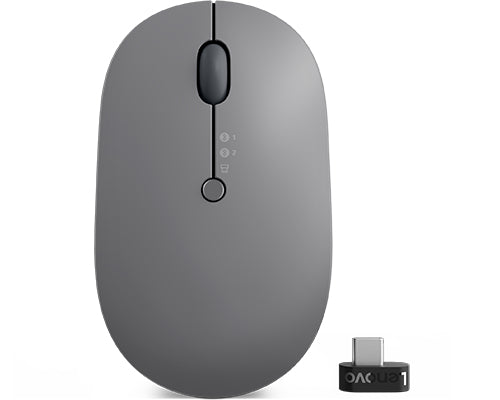 Mouse óptico Go Lenovo, Inalámbrico, USB C, 2400DPI, Negro