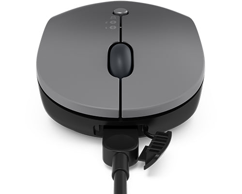Mouse óptico Go Lenovo, Inalámbrico, USB C, 2400DPI, Negro