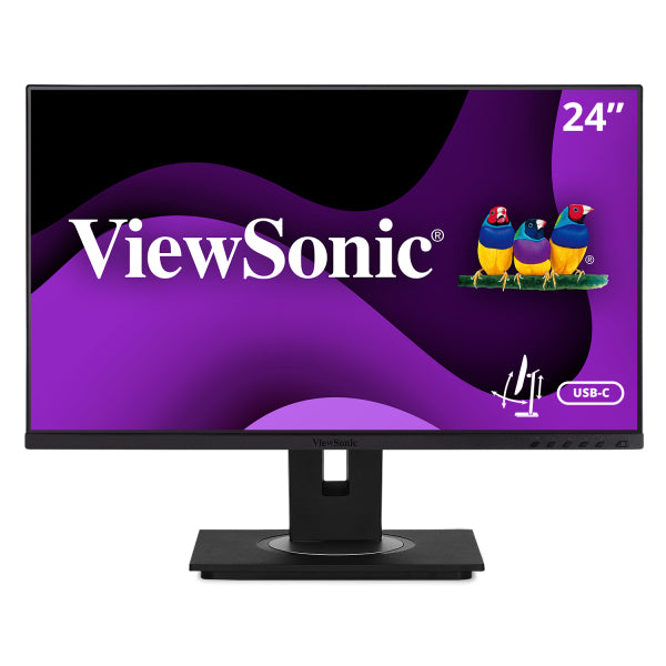 Monitor LED Viewsonic VG245 24", Class Full HD, 16:9, 5ms, Altavoces, HDMI, VGA, DisplayPort