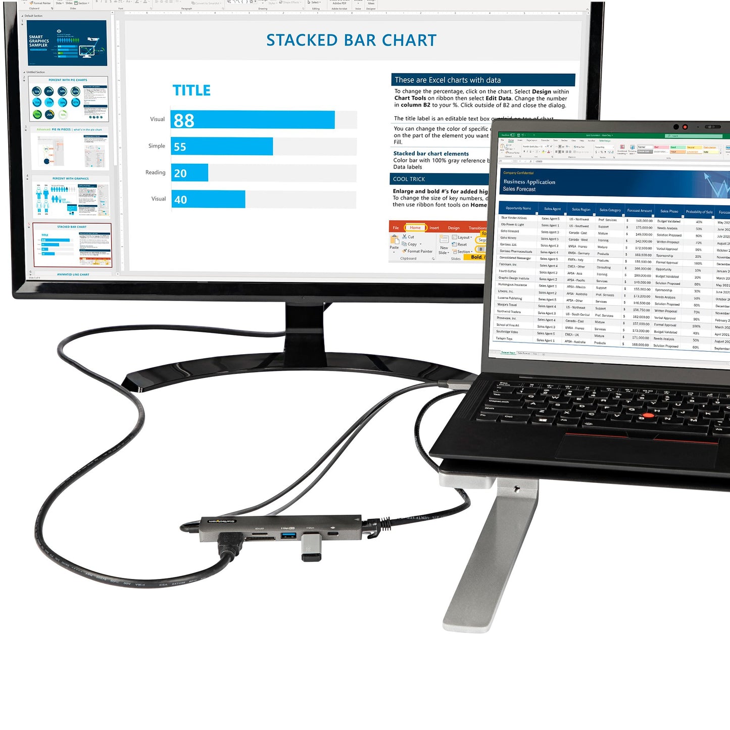 StarTech.com Docking Station USB 3.2, 1x SD/MMC, 1x MicroSD, 1x HDMI, 1x RJ-45, Negro/Gris