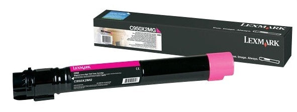 C950X2MG Tóner Lexmark Magenta, 24.000 Páginas