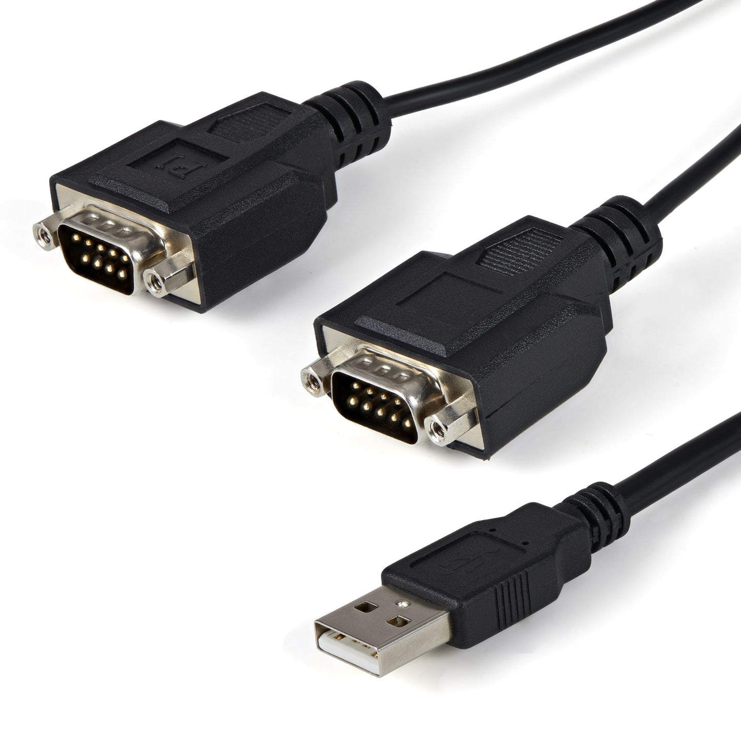 STARTECH CONSIG CABLE 1.8M ADAPTADOR USB A 2 CABL PUERTOS SERIAL CON RETENCION COM.