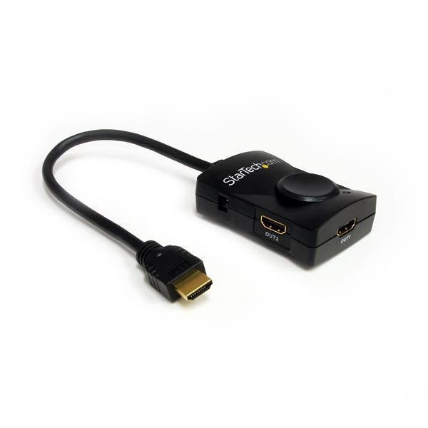 STARTECH CONSIG DIVISOR SPLITTER 2 PUERTOS CABL HDMI AUDIO ALIMENTACION USB 1080P