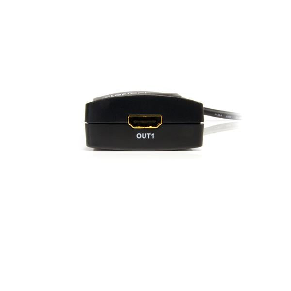 STARTECH CONSIG DIVISOR SPLITTER 2 PUERTOS CABL HDMI AUDIO ALIMENTACION USB 1080P