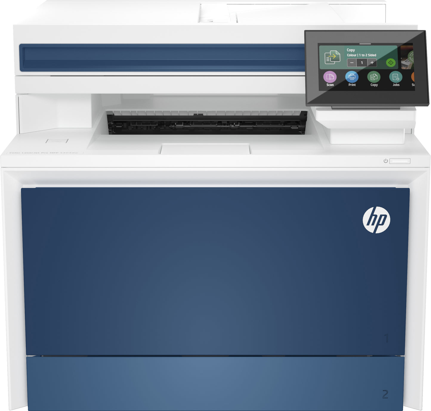 HP LaserJet Pro 4303dw  Multifuncional láser a color  Remplaza a M479dw (W1A77A)  Conexión Wi-Fi, Bluetooth y ethernet  3 a 10 usuarios  Escáner de cama plana y ADF  Dúplex automático