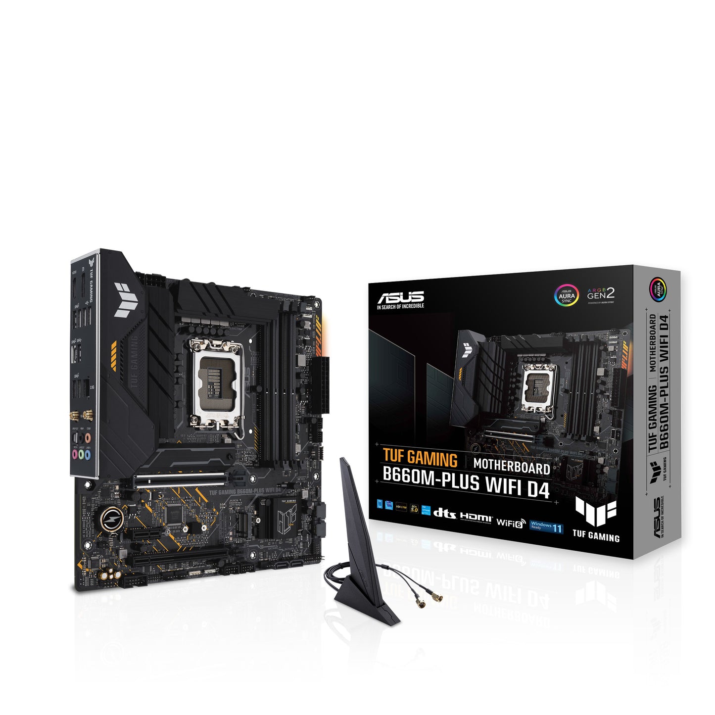 ASUS (ARROBA) TARJETA MADRE TUF GAMING B660M-CPNT PLUS WIFI D4 LGA 1700 MATX PCIE 5.