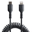 Cable Espiral StarTech.com RUSB2CLT50CMBC, Lightning Macho - USB-C Macho, 50cm, Negro
