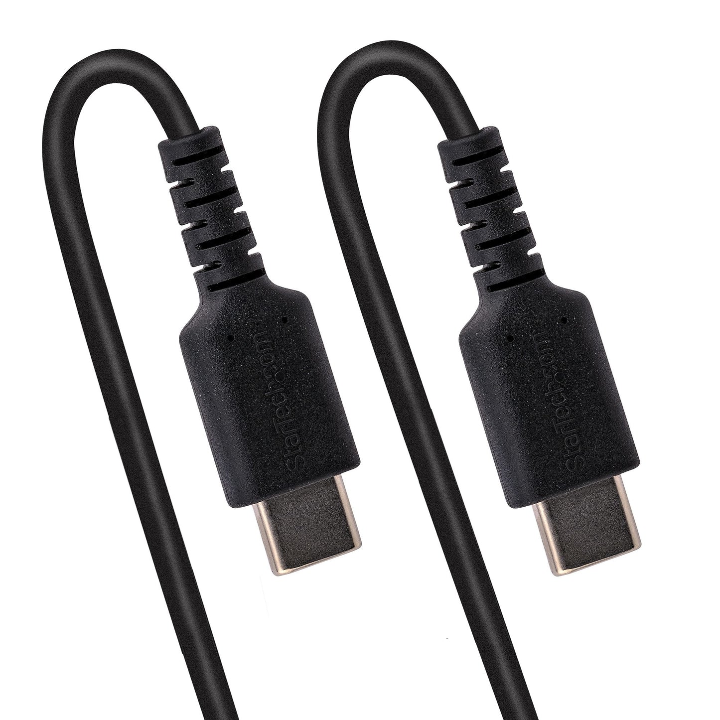 Cable Espiral StarTech.com R2CCC-50C-USB-CABLE, USB-C Macho - USB-C Macho, 50cm, Negro