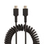 Cable Espiral USB StarTech.com R2CCC-1M-USB-CABLE, C Macho - USB-C Macho, 1 Metro, Negro