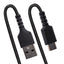 Cable Espiral StarTech.com R2ACC-50C-USB-CABLE, USB-A Macho - USB-C Macho, 50cm, Negro