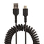 Cable Espiral StarTech.com R2ACC-50C-USB-CABLE, USB-A Macho - USB-C Macho, 50cm, Negro