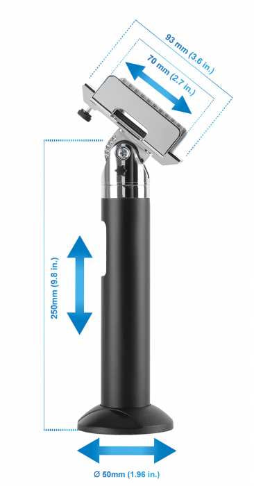 INTRACOM SOPORTE TABLETA O IPAD 9.7 A 10ACCS 5 IN ANTIRROBO MONTAJE