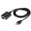 Cable StarTech.com 1P3FPC-USB-SERIAL, DB-9 Macho - USB A 2.0 Macho, 90cm, Negro