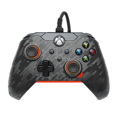XBOX WIRED CONTROLER WRLS ATOMIC CARBON