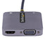 Adaptador de Video StarTech.com 122-USBC-HDMI-4K-VGA, USB C Macho - HDMI/VGA Hembra, Gris