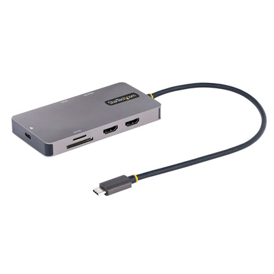 StarTech.com Docking Station USB-C, 2x USB 3.0, 2x HDMI, 1x RJ45,1x SD, 1x MicroSD