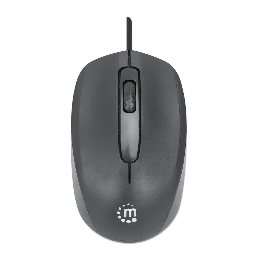 Mouse optico Manhattan estándar USB negr