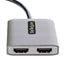Divisor de Video DisplayPort Startech.com R2ACR-15C-USB-CABLE, Macho - 2x HDMI Hembra, Negro/Gris