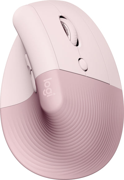 Mouse Ergo Lift Vertical Logitech, Inalámbrico, USB-A, 1000DPI, Rosa