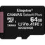 KINGSTON PP FLASH MICRO SDXC MEMORIA KINGSTON FLSH 64GB CANVAS SELECT PLUS 100R A1 C1