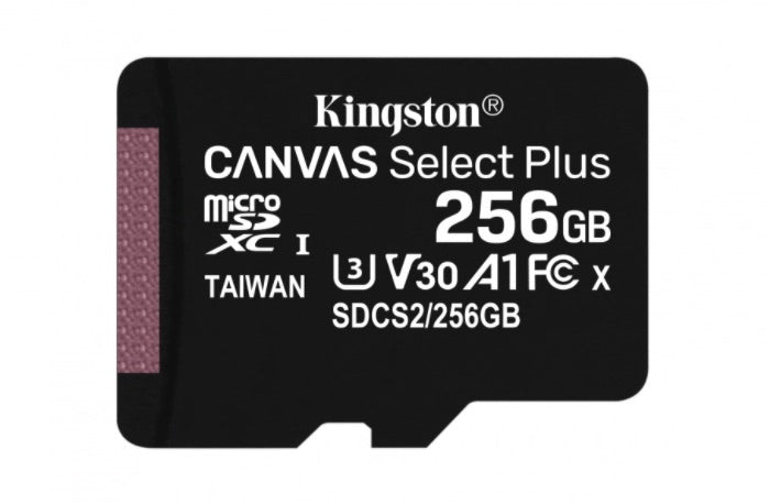 Micro SD Con Adaptador Cl10, 256GB, A1.